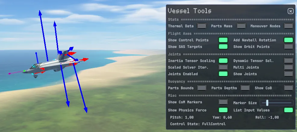 Debug tools window