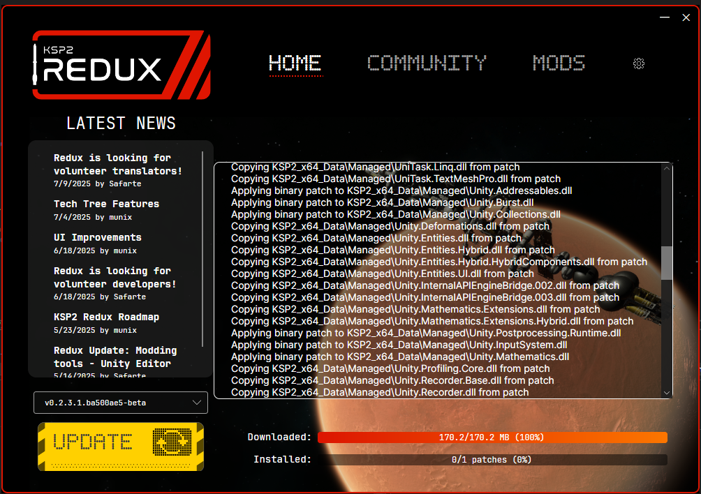 Installer and launcher preview