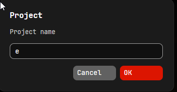 Name dialog